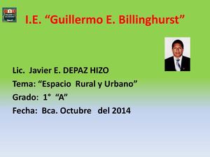 Espacio Rural Y Urbano