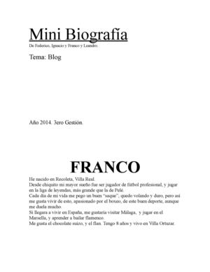 Mini Biografía