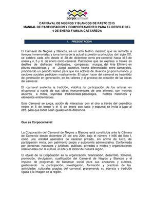 Manual De Participacion Y Comportamiento Familia Castañeda 2015