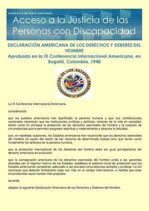 Declaración Americana De Los Derechos Y Deberes Del Hombre
