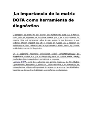 Matriz Dofa