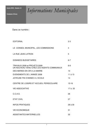 Bulletin municipal 2009
