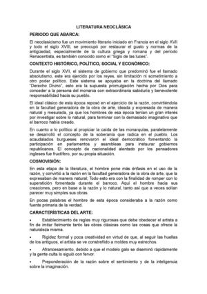 Literatura Neoclasica