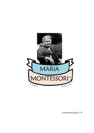 Maria Montessori
