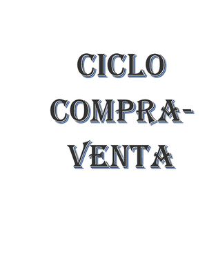 Ciclo Compra Venta