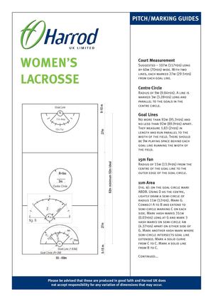 Womans Lacrosse Line Markings