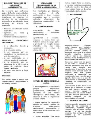 52204855 Triptico De Habilidades Psicosociales