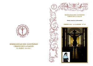 Boletín Hermandad del Cristo de la Salud El Rubio  2012