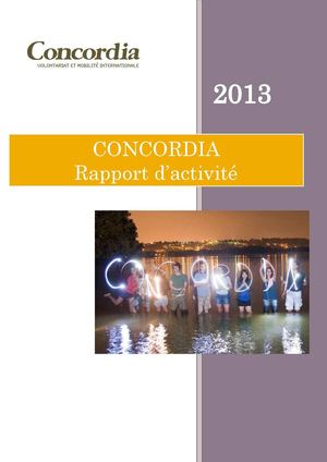 Concordia - Rapport d'activité 2013