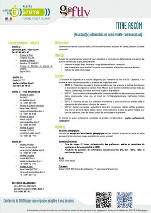 fiche descriptive titre ASCOM