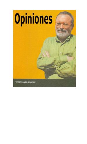 Savater, Fernando Opiniones