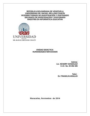 Unidad Didactica de wayunaiki