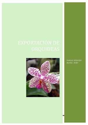 Exportación De Orquideas