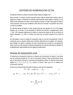 Sistema Octal .