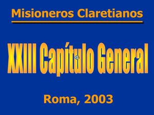 Congregacion Documentos Capitulo Paraquetenganvida