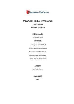 La Inclusión Social