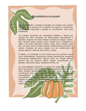 Manualidades