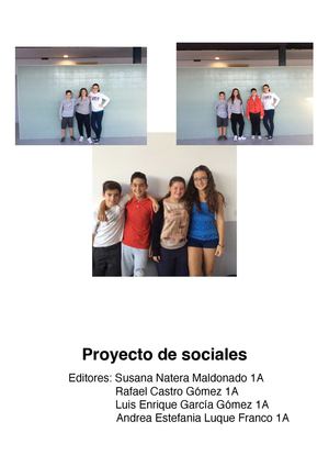 Proyecto De Sociales Susana 1a