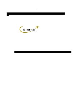 Panadería "El Horneado"