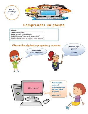 Comprender Un Poema Tesis