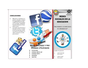 Folleto: Ayudas Didácticas Redes Sociales y Plataformas