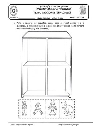 TEMA: NOCIÓN ESPACIAL