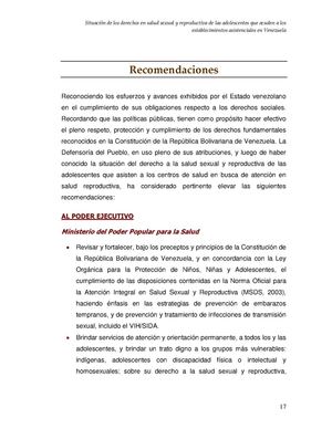 SSR Recomendaciones