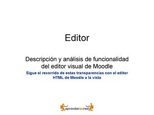 Moodle Editor