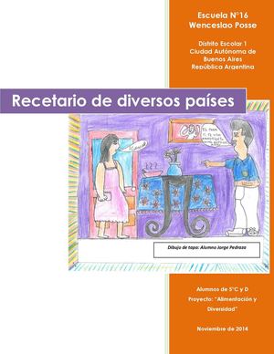 Recetario  de diversos paises