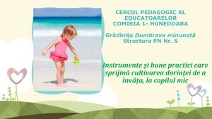 Cercul Pedagogic Al Educatoarelor