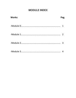 Module Index Pdf