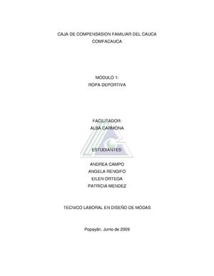 Ropa Deportiva Modulo 1 Definitivo