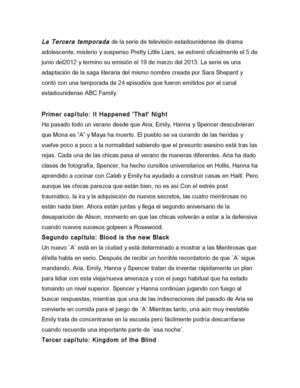 Tercera temporada de pretty little liars