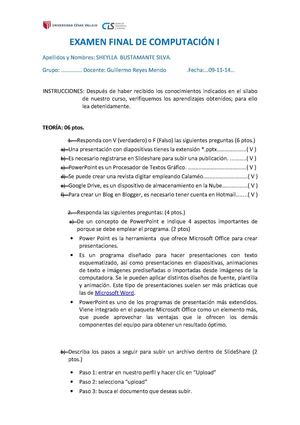 Examen Final De Computación I