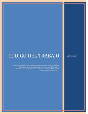 Revista Código Del Trabajo Gn