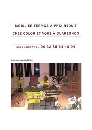 Promotions sur Mobilier Fermob