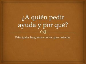 A Quién Pedir Ayuda Y Por Qué