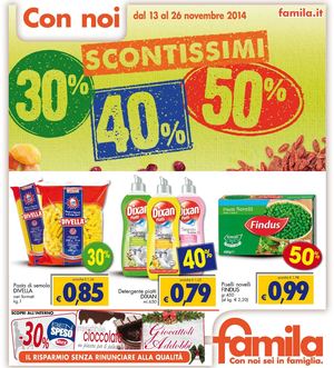 Volantino Famila Nord Dal 13 Al 26 Novembre