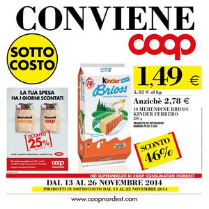 Volantino Coop Nord Est Emilia Dal 13 Al 26 Novembre