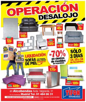 Operación Desalojo en tifon Alcobendas dias 14,15 y 16 de noviembre