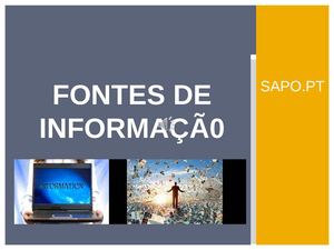 FONTES DE INFORMAÇÃ0fim