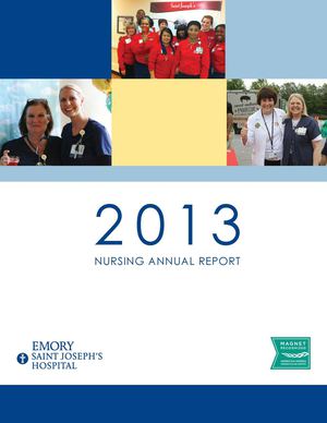 Sjh 7063 Nursing Annual Report