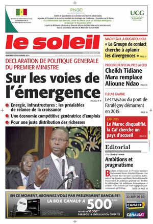 Edition du 12 Novembre 2014