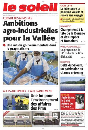 Edition du 13 Novembre 2014