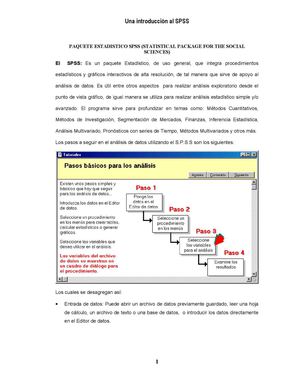 Una Introduccion Al Spss