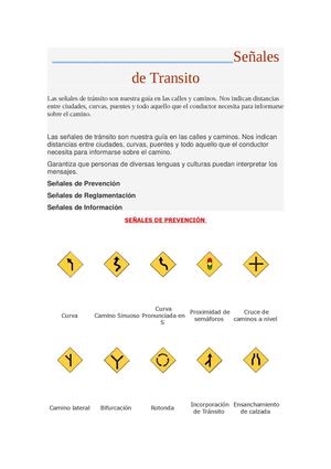 Las Señales De Transito S