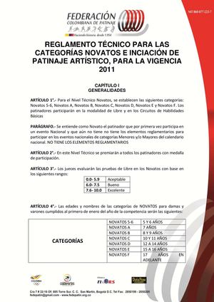 Reglamento Novatos E Iniciación