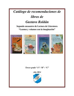 Catálogo Recomendaciones de libros de Gustavo Roldán 2014
