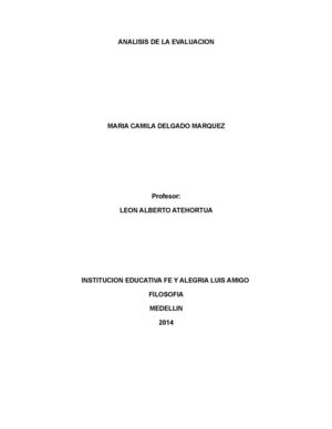 Analisis De La Evaluacion