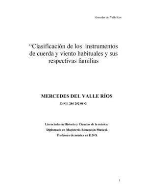 Clasificacion Cuerda Viento